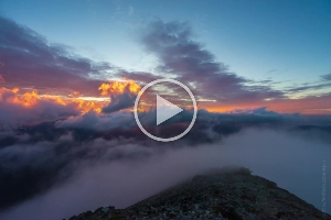 Rainier Fremont Lookout Sunset Timelapse Video