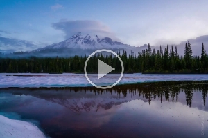 Rainier Lenticular Sunrise Timelapse Video