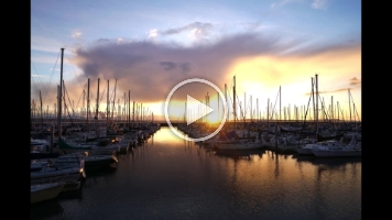 Shilshole Marina Sunset Timelapse Horizontal