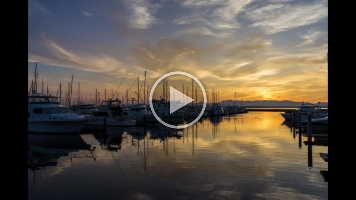 Shilshole Marina Sunset Timelapse Video