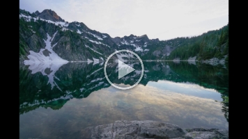 Snow Lake Sunset Timelapse Video