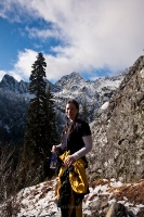 Anna Hiking Snow Lake