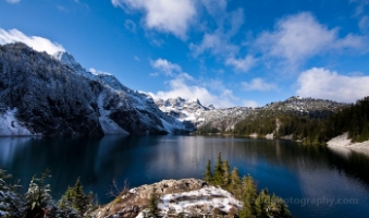 Beautiful Snow Lake Vista