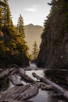 Rock Creek Falls Snow Lake