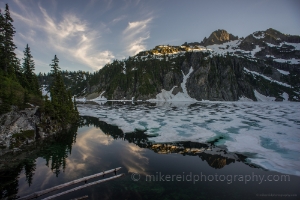 Snow Lake Dusk Light