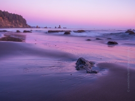 Washington Coast Third Beach Sand Sunset