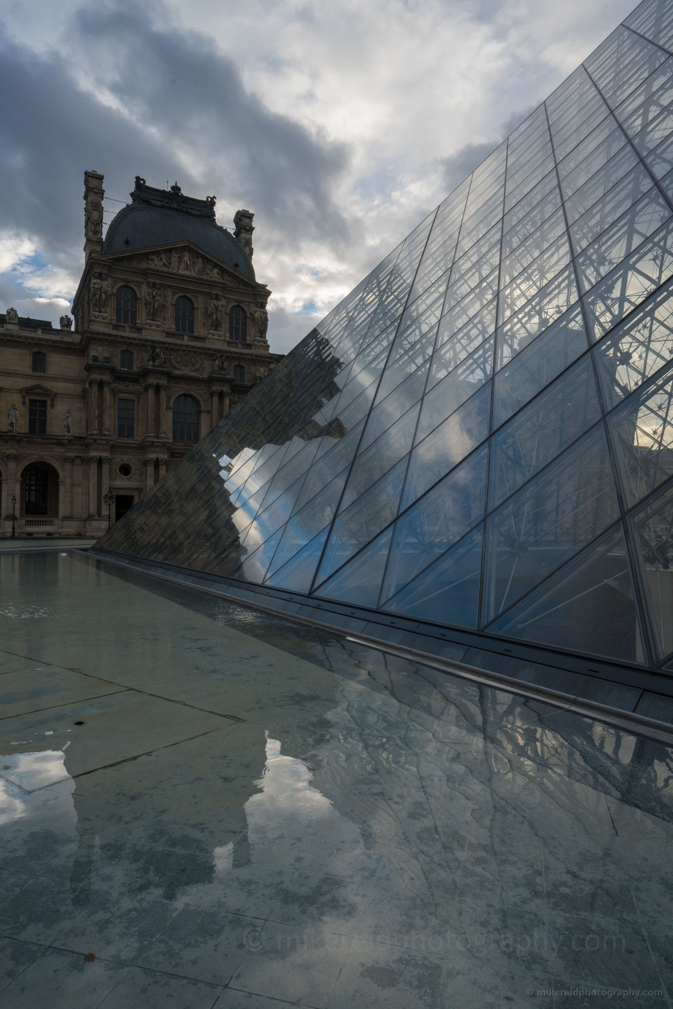 Louvre Pyramid Reflection