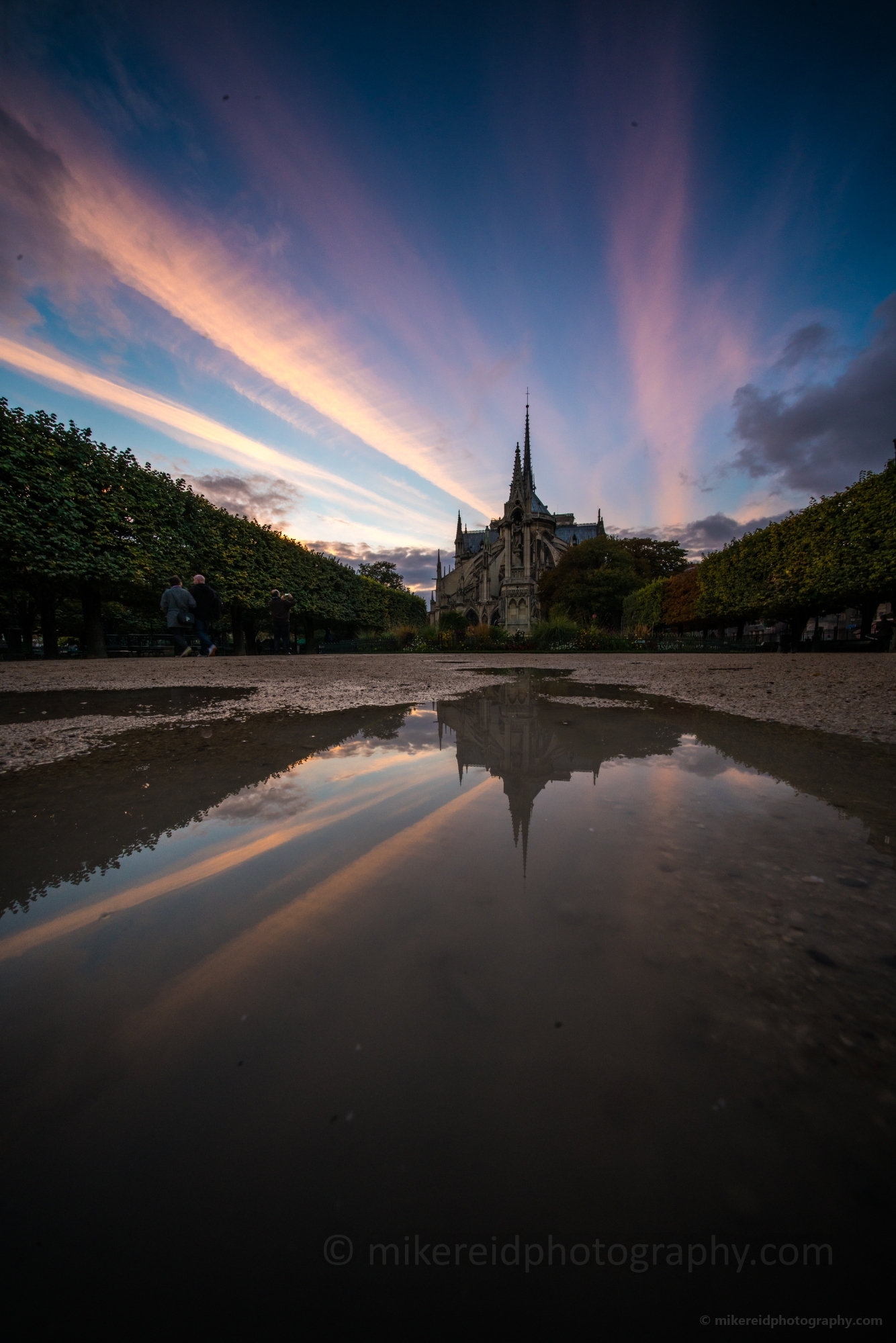 Notre Dame de Paris Skies Reflection 10mm