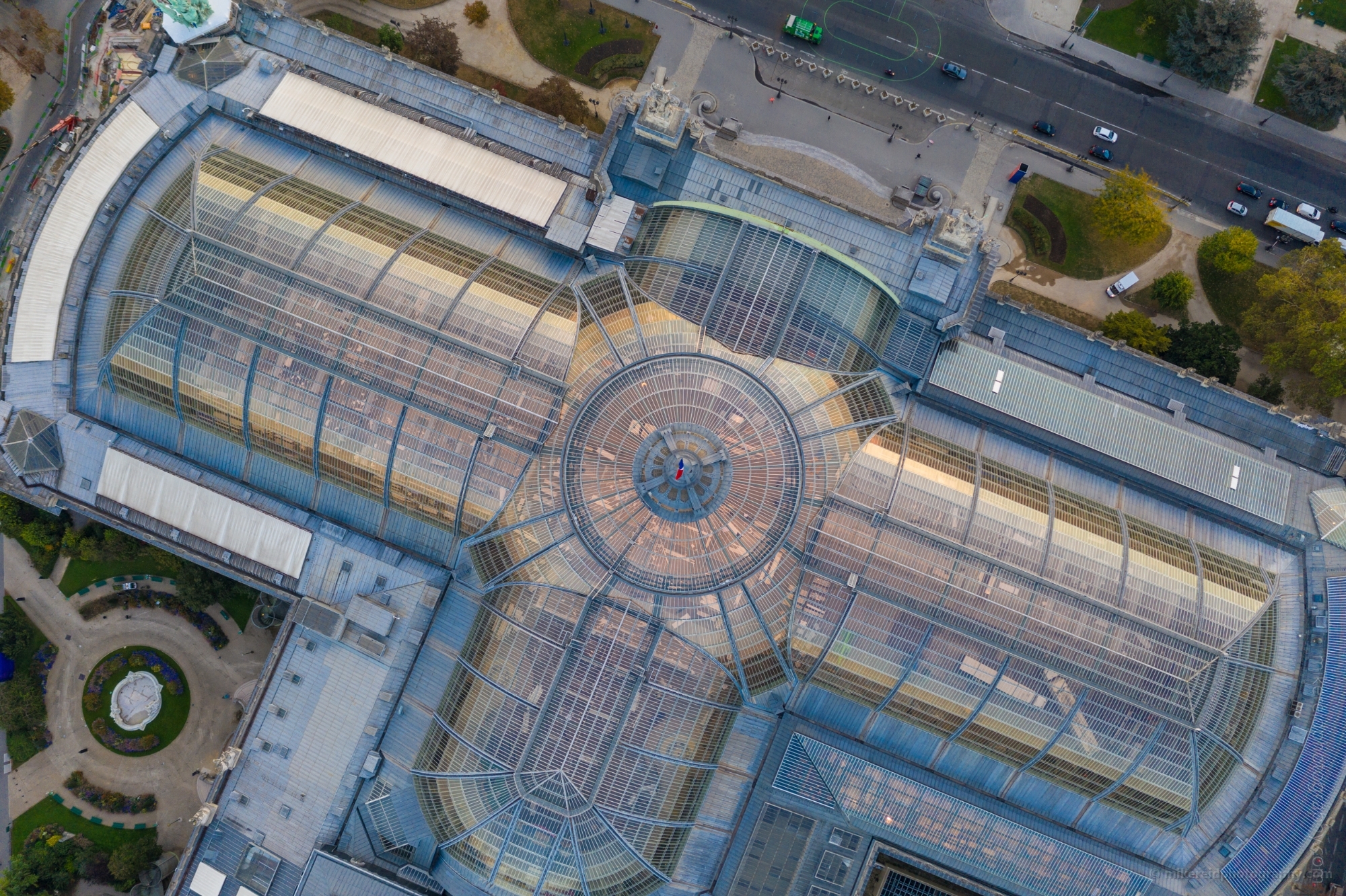 Over Paris Above the Grand Palais DJI MAvic Pro 2 Drone