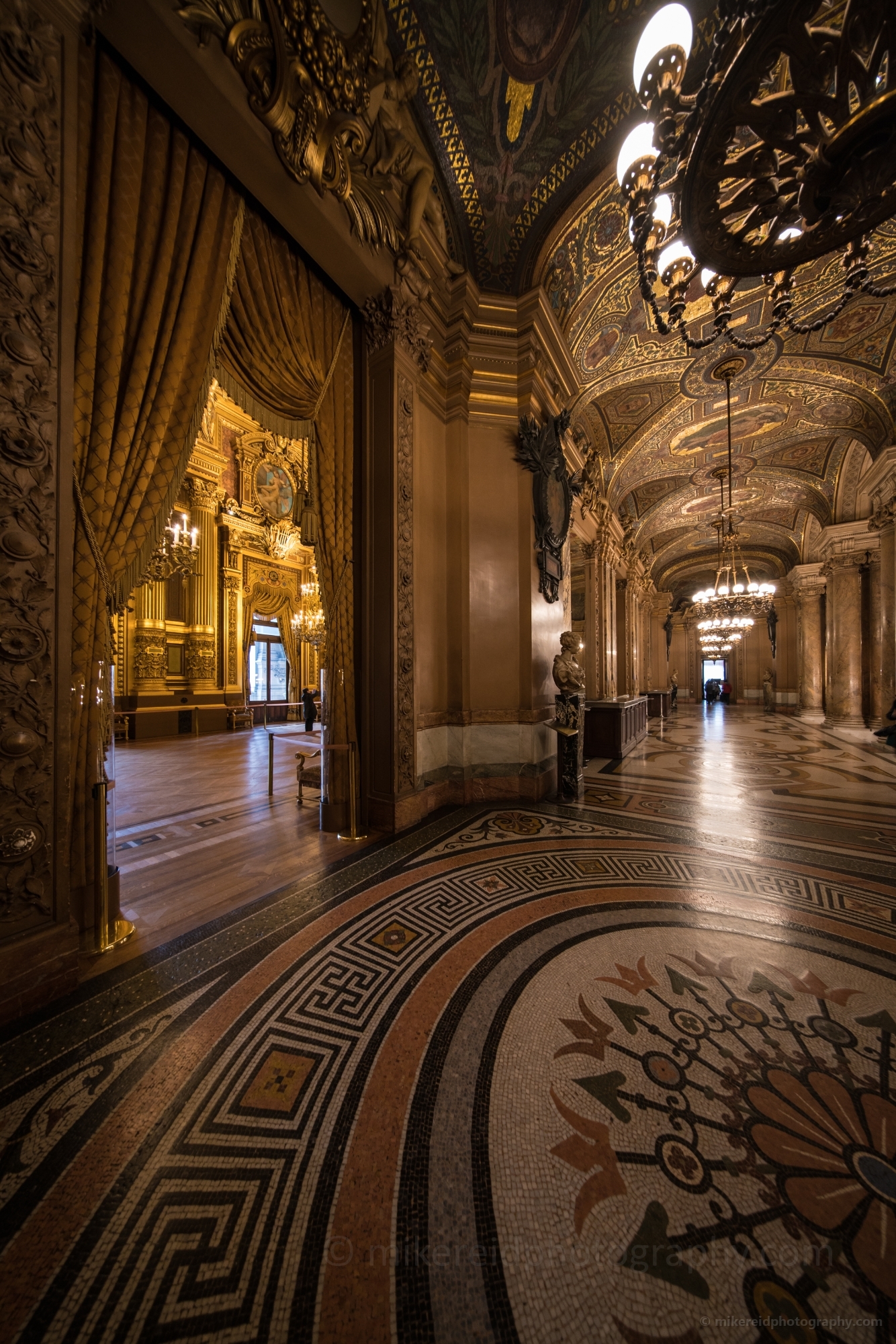 Palais Garnier Paris Opera House Interior Foyer Curves