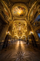 Palais Garnier Paris Opera House Interior Golden Ceiling And