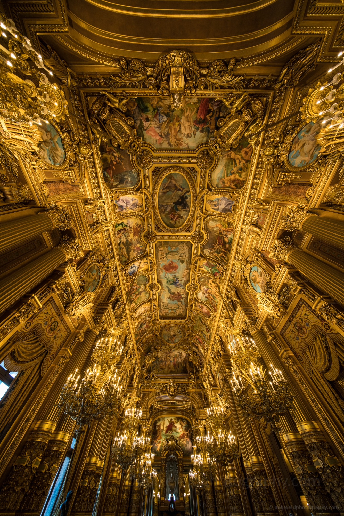 Palais Garnier Paris Opera House Interior Golden Ceiling