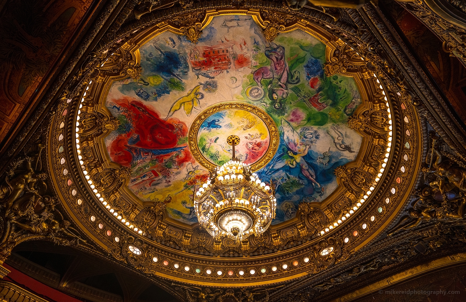 Paris Opera Chagall Ceiling Closeup
