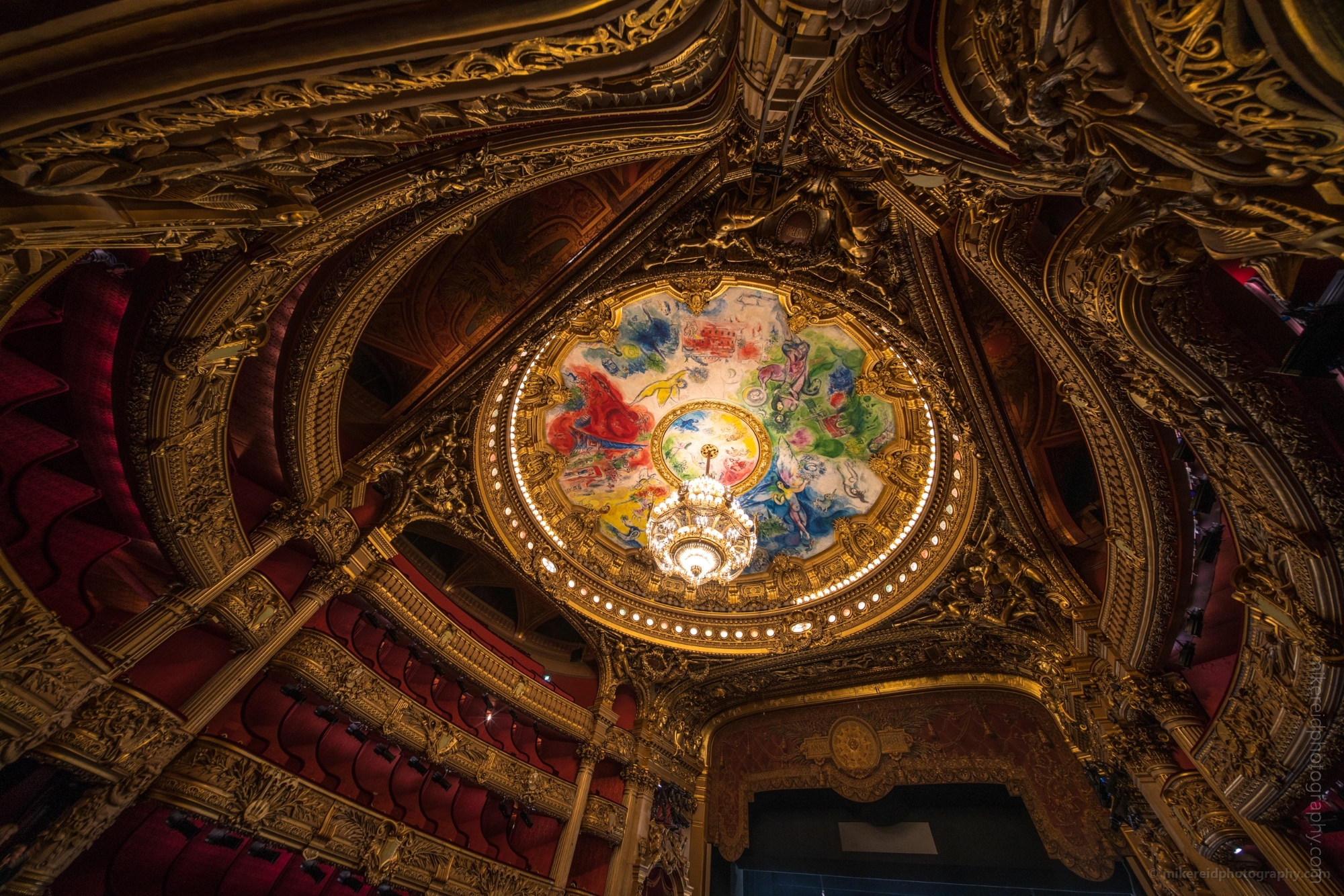 Paris Photography Marc Chagall Ceiling Opera House
