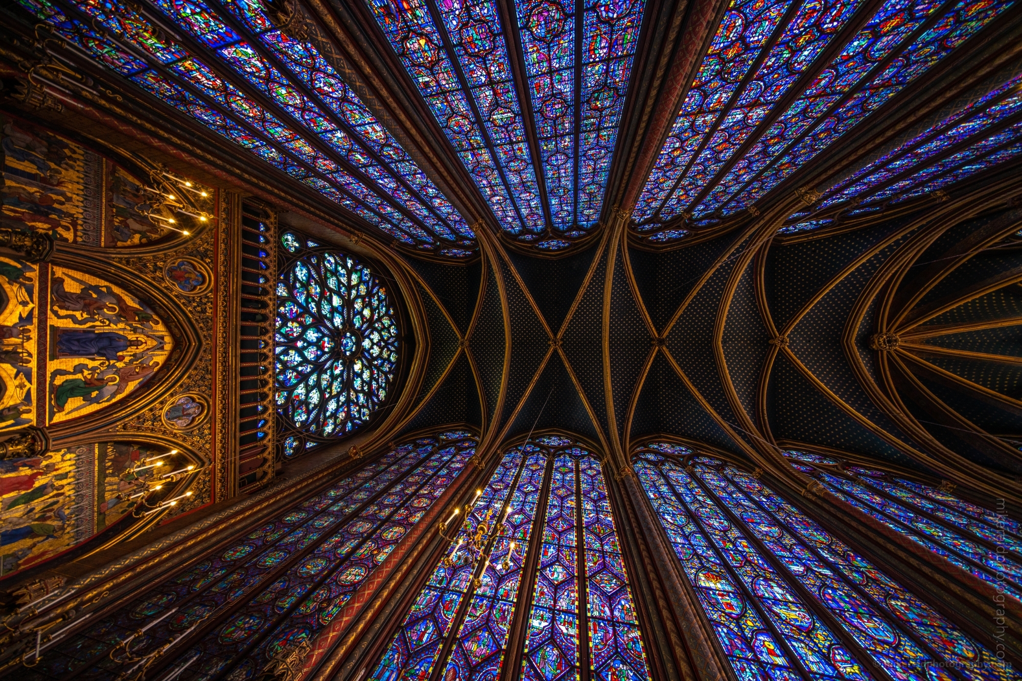 Paris Photography Sainte Chapelle Cathedral Above
