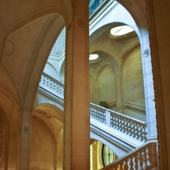 Louvre Stairwell.jpg To order a print please email me at  Mike Reid Photography : Paris, arc, rick steves, napoleon, eiffel, notre dame, gargoyle, louvre, versailles