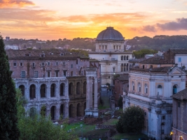 Rome Foro Romano Sunset