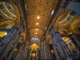 Vatican Saint Peters Nave and Domes