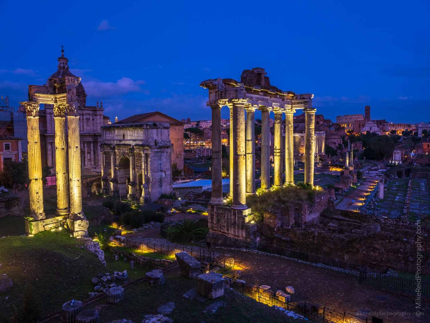 Rome Foro Romano Night