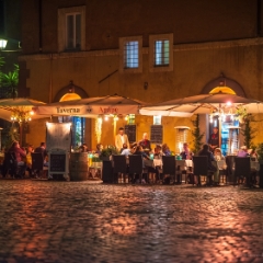 Rome Night Streets Osteria Cafe.jpg