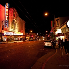 Castro At Night To order a print please email me at  Mike Reid Photography : san francisco, city by the bay, baker beach, golden gate bridge, golden gate park, coit, transamerica, cable car, panorama, california, cityscape