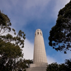Coit Tower To order a print please email me at  Mike Reid Photography : san francisco, city by the bay, baker beach, golden gate bridge, golden gate park, coit, transamerica, cable car, panorama, california, cityscape