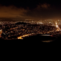 Night View from Twin Peaks To order a print please email me at  Mike Reid Photography : san francisco, city by the bay, baker beach, golden gate bridge, golden gate park, coit, transamerica, cable car, panorama, california, cityscape
