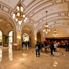 Palace Hotel Lobby To order a print please email me at  Mike Reid Photography : san francisco, city by the bay, baker beach, golden gate bridge, golden gate park, coit, transamerica, cable car, panorama, california, cityscape