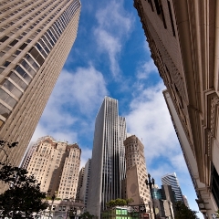 Wide Angle Market Street To order a print please email me at  Mike Reid Photography : san francisco, city by the bay, baker beach, golden gate bridge, golden gate park, coit, transamerica, cable car, panorama, california, cityscape