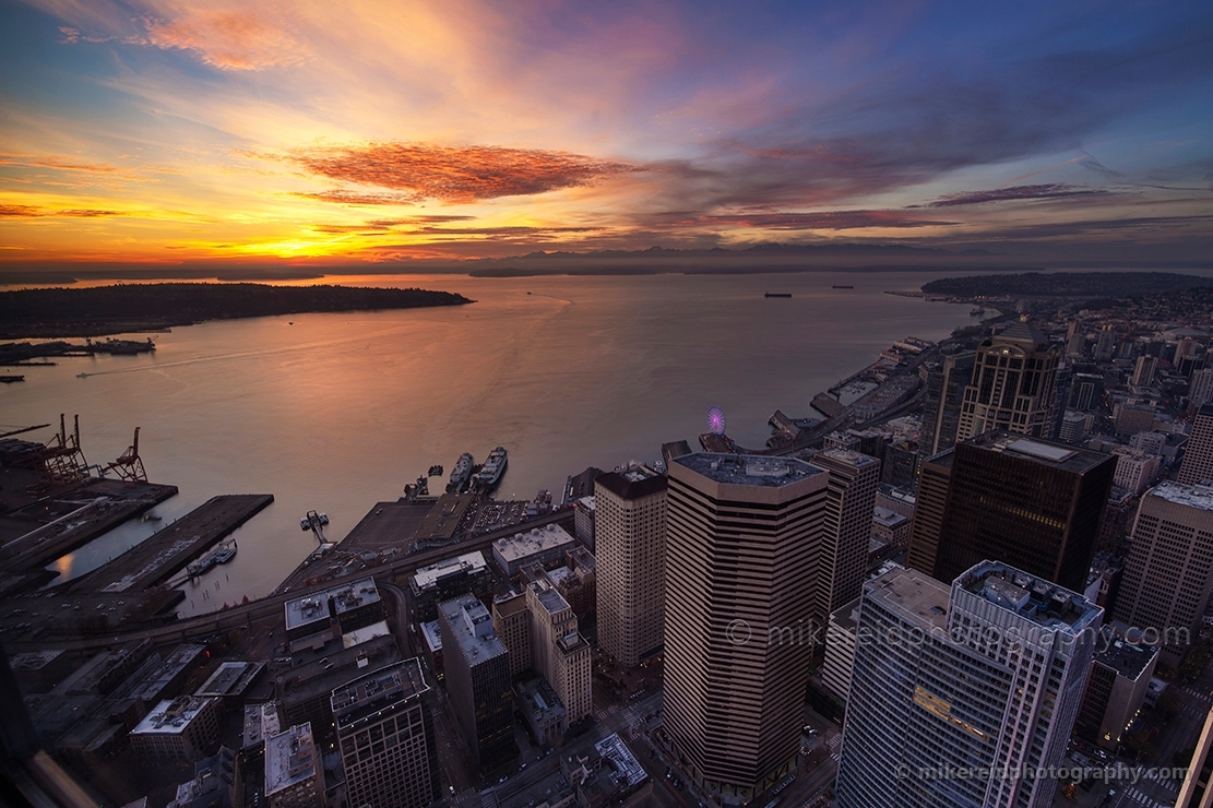 Elliott Bay Seattle Sunset