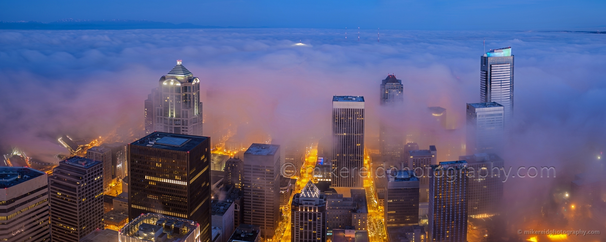 Seattle City Morning Fog