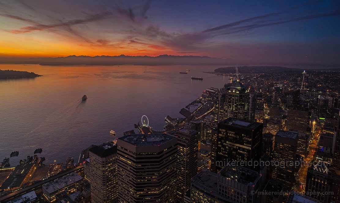 Seattle Elliott Bay Sunset