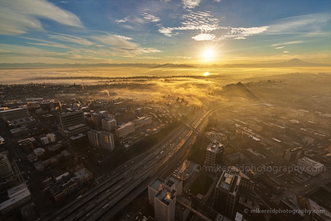 Seattle Fog Sunrays