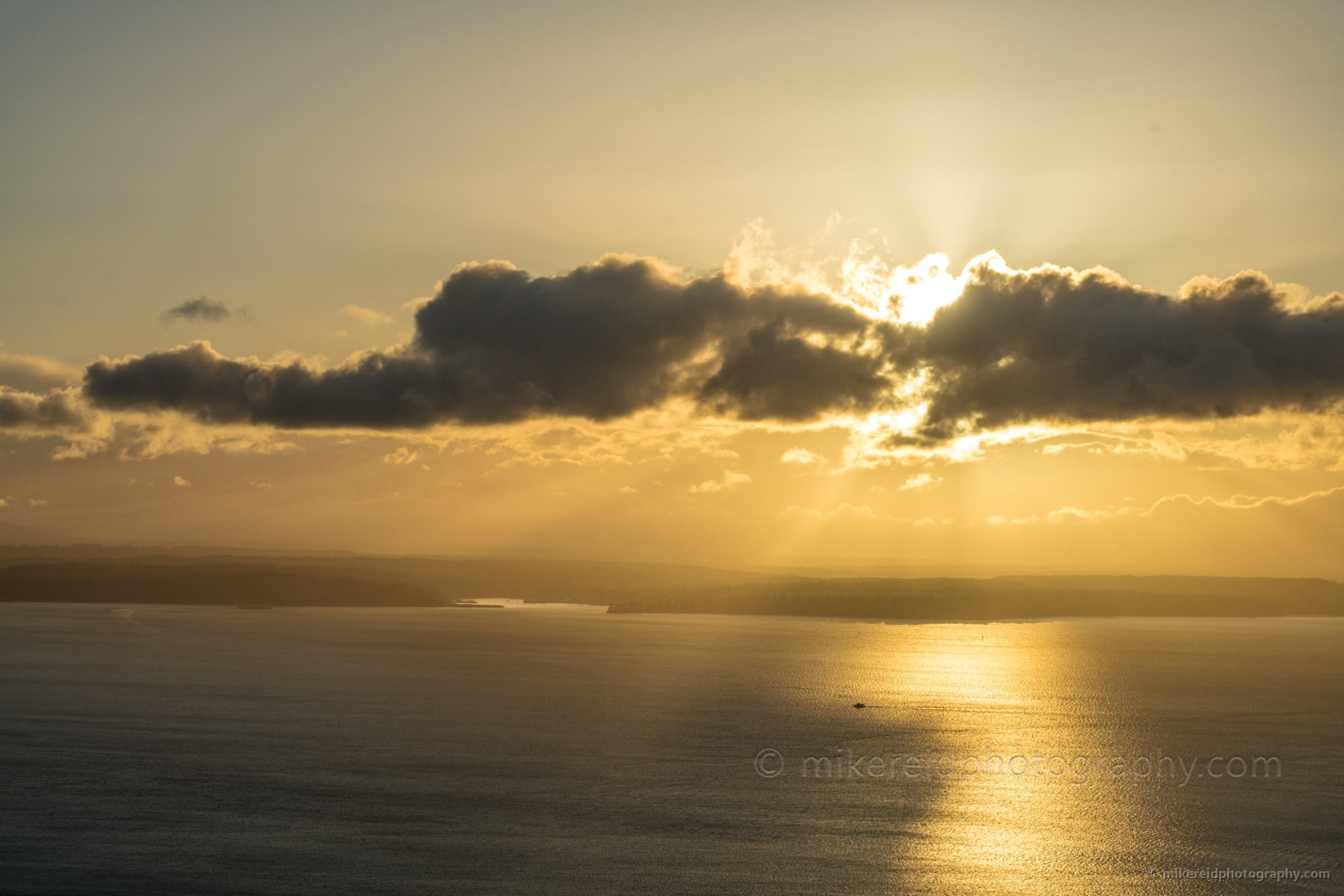 Seattle Photography Clouds Sunstar Elliott Bay