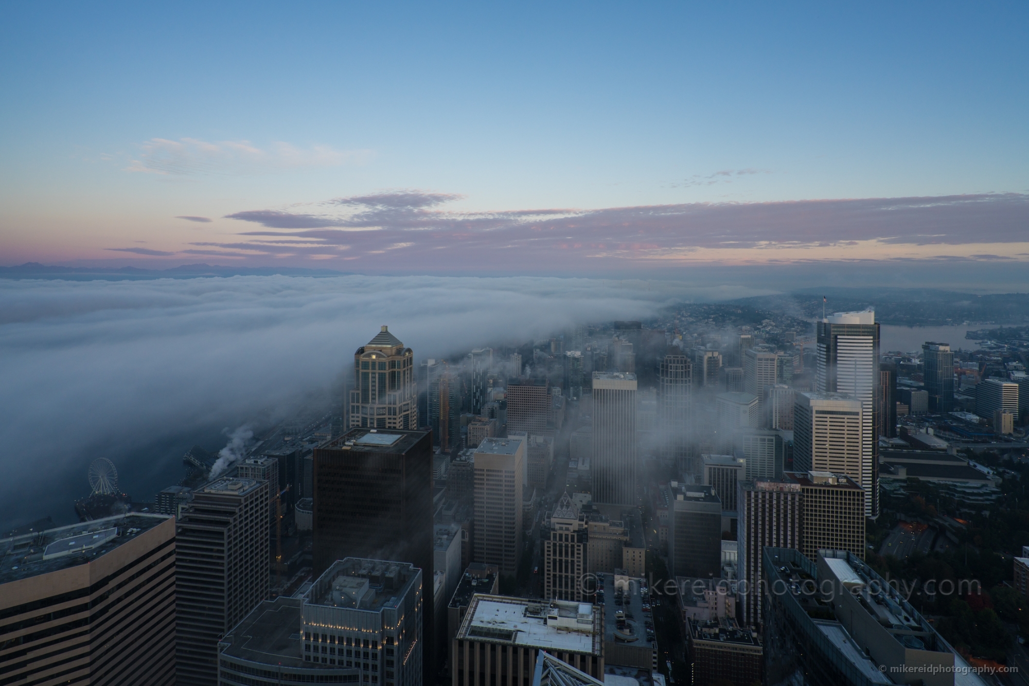 Seattle Photography Morning Fog Rolls