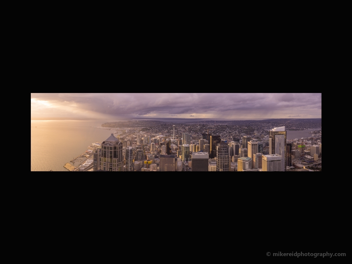 Seattle Photography Seattle Cityscape Sunlit Pano