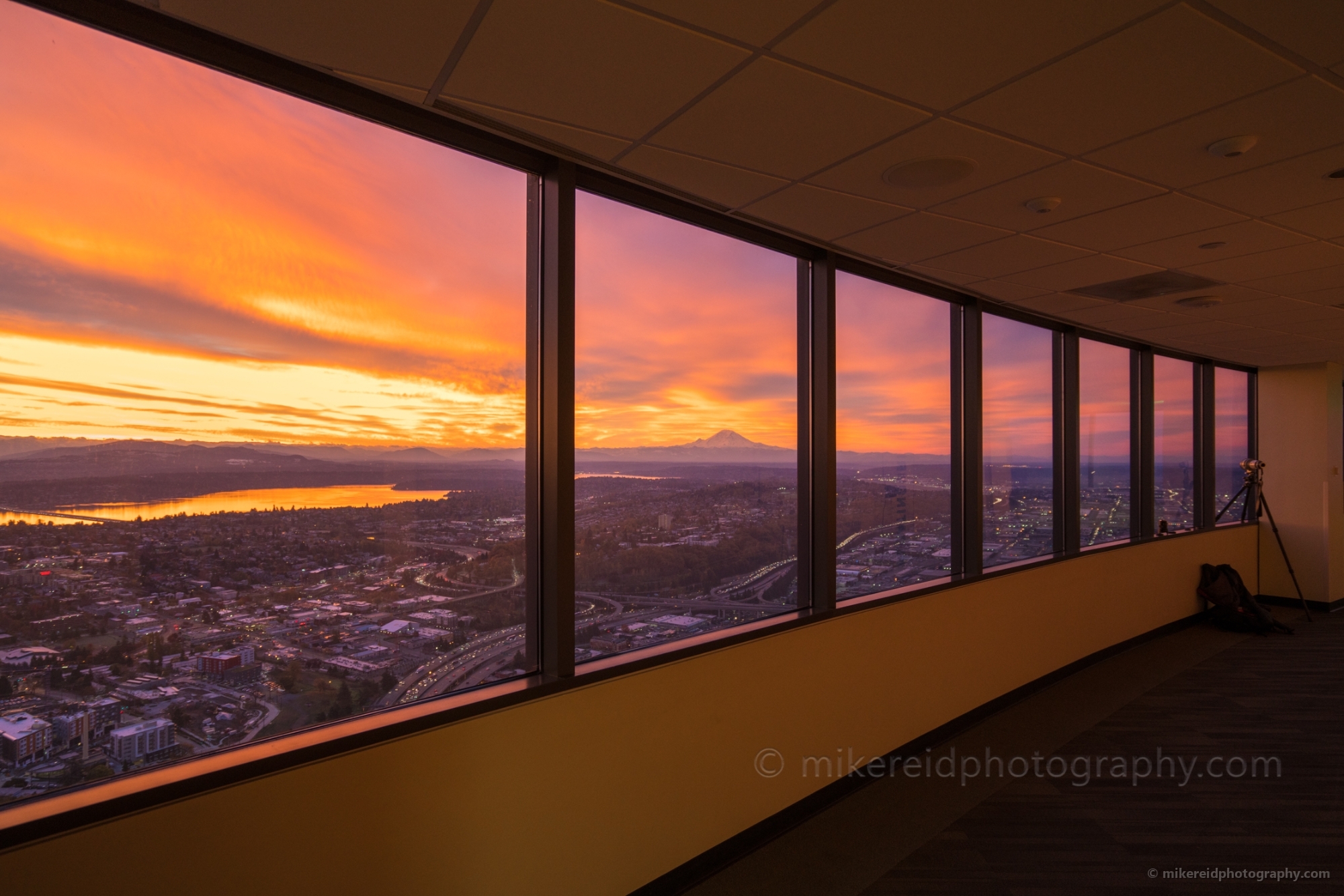 Seattle Photography Sky View Observatory Sunrise View