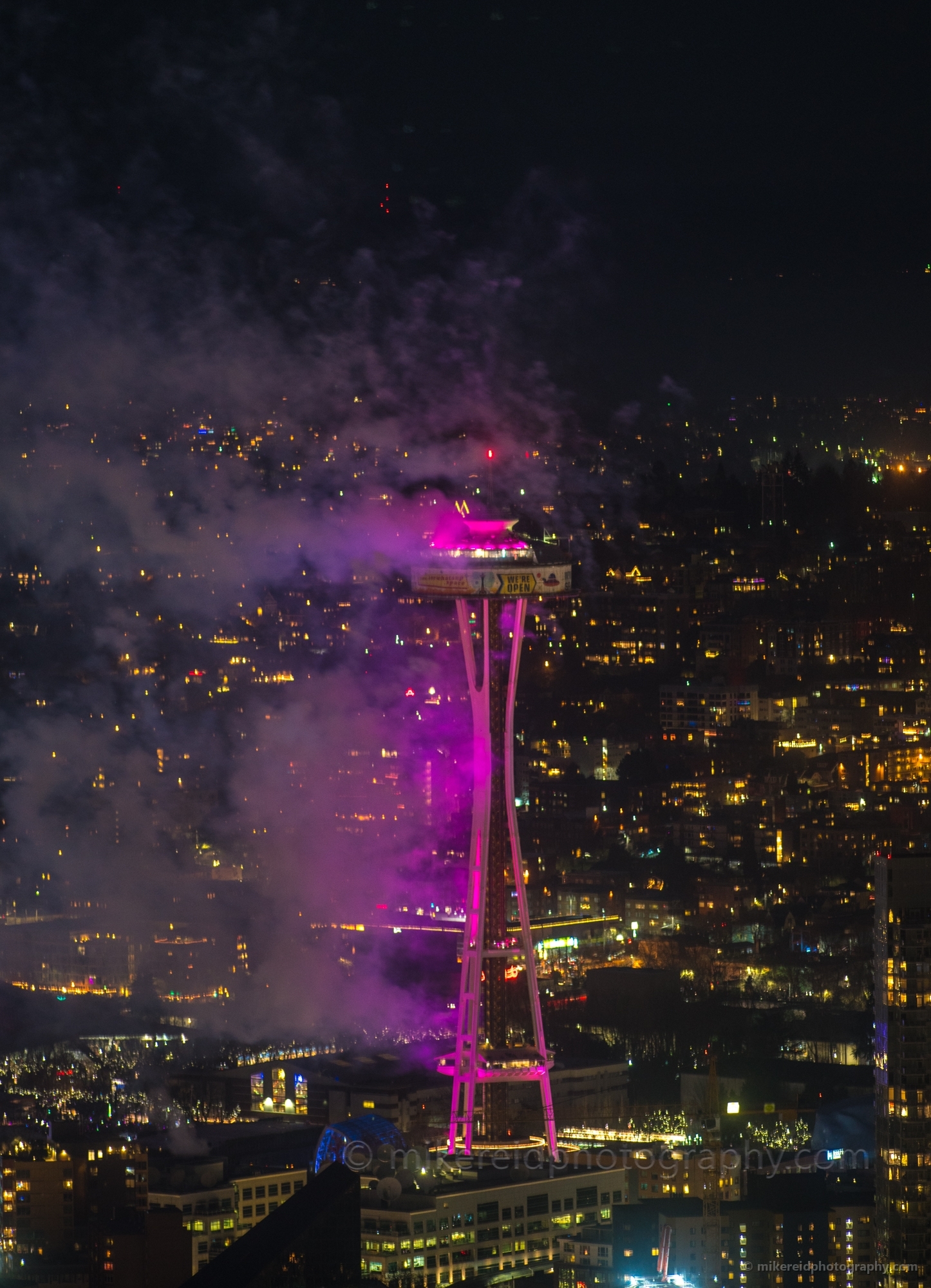 Seattle Photography Space Needle Fireworks Done