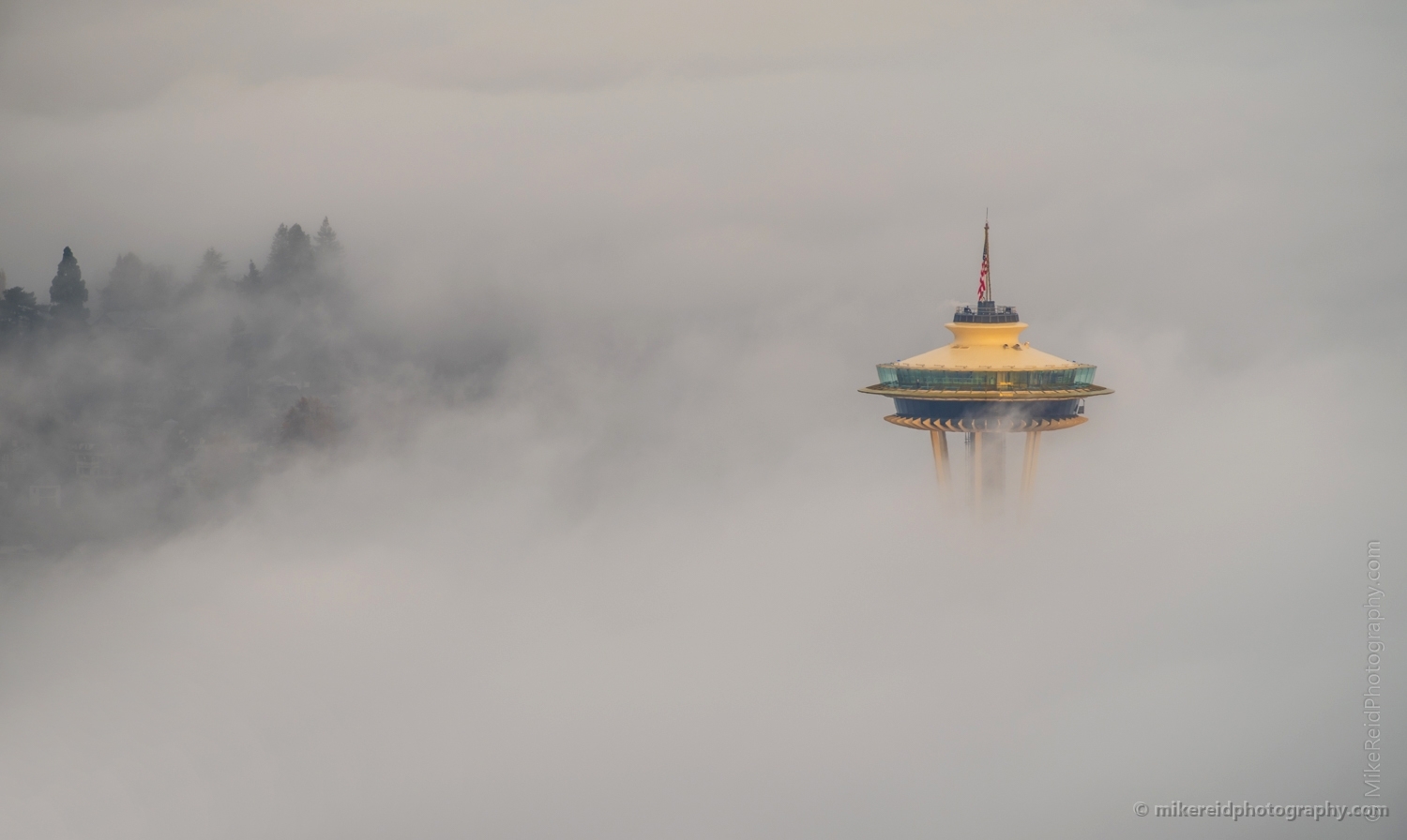 Seattle Photography Space Needle On the Clouds