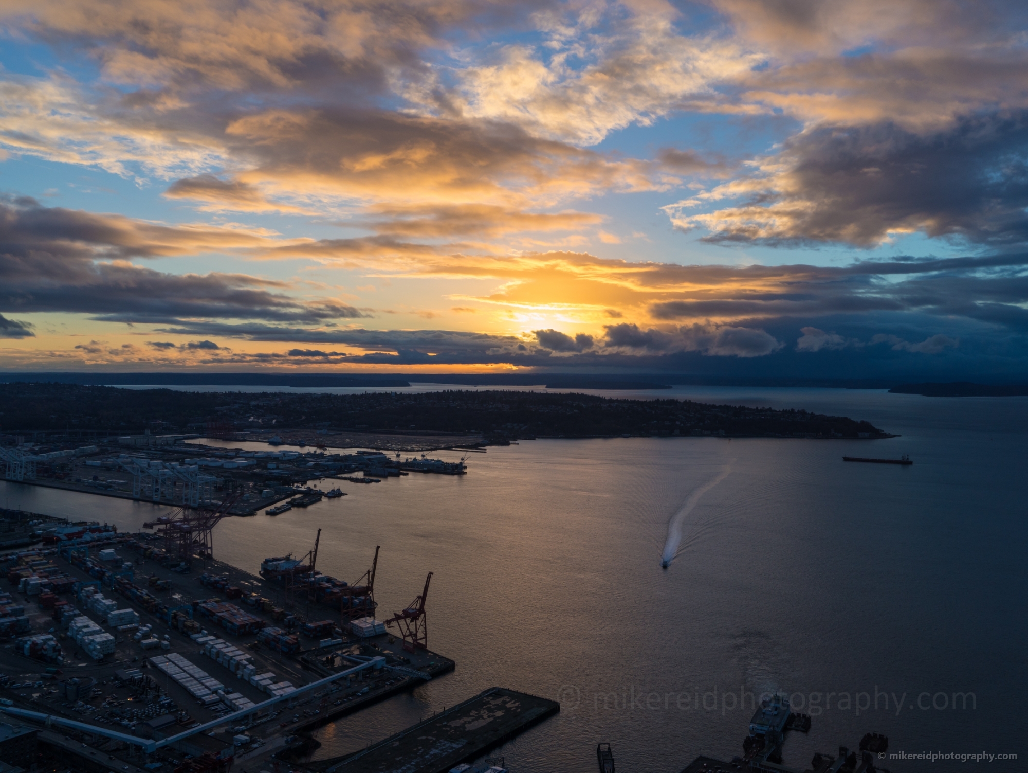 Seattle Photography West Seattle Water Taxi at Sunset