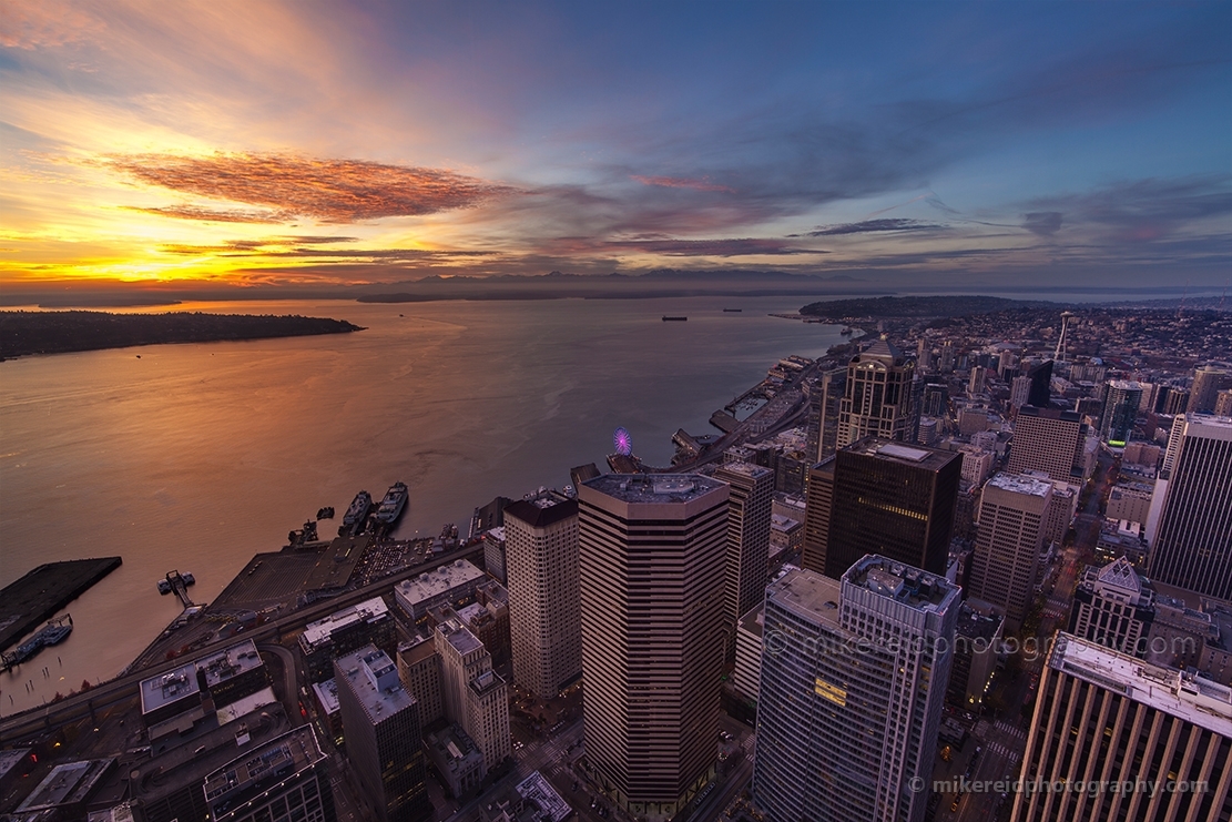 Seattle Sunset Peaceful Evening