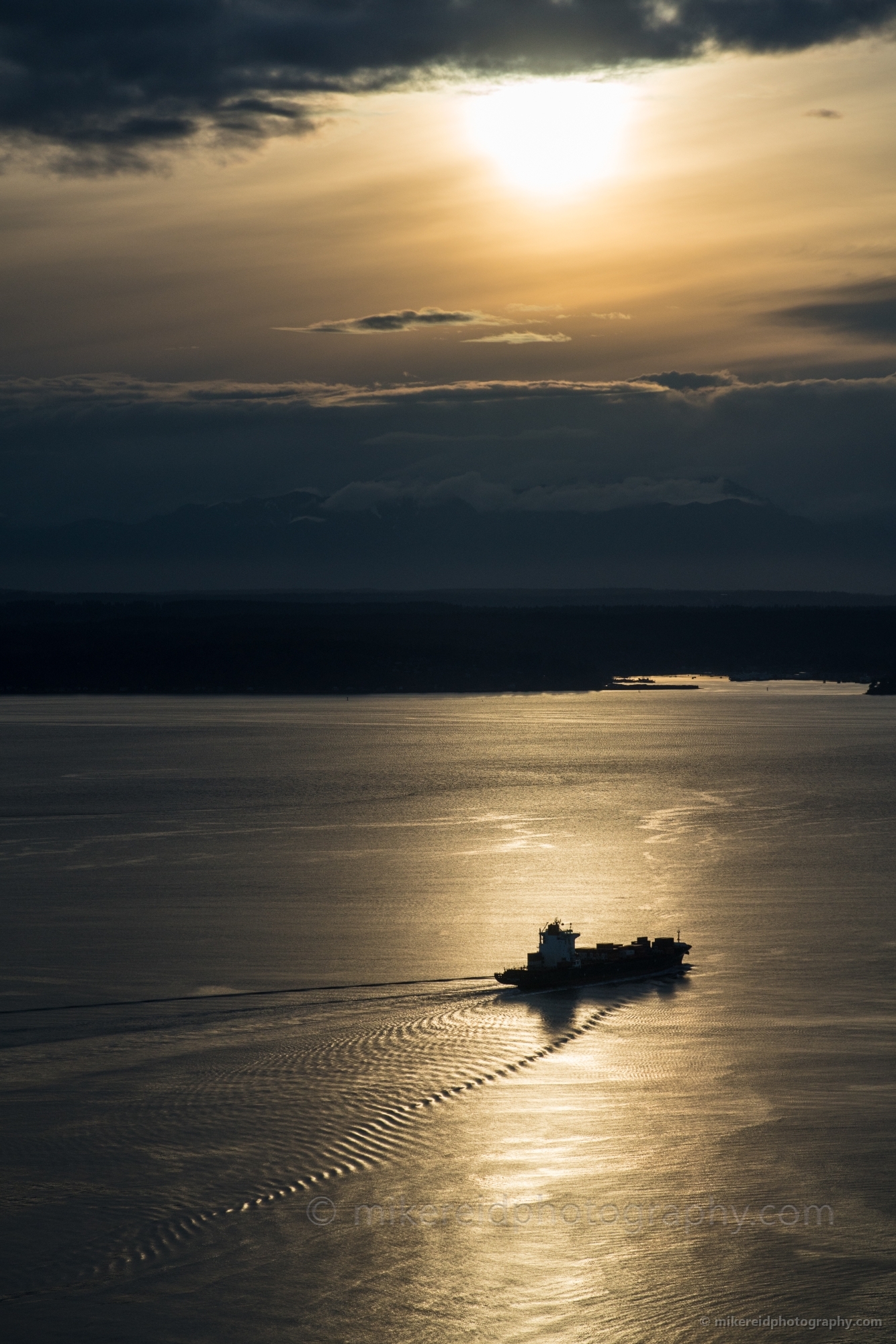 Shipping Out to Sea Sky View Observatory Seattle