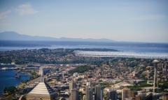 Blue Angels Over Seattle To order a print please email me at  Mike Reid Photography : seattle, sky view observatory, svo, zeiss lenses, columbia center, urban, sunrise, fog, sunset, puget sound, elliott bay, space needle, northwest, washington, rainier