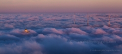 Needle Above the Clouds To order a print please email me at  Mike Reid Photography : seattle, sky view observatory, svo, zeiss lenses, columbia center, urban, sunrise, fog, sunset, puget sound, elliott bay, space needle, northwest, washington, rainier, baker, ferry