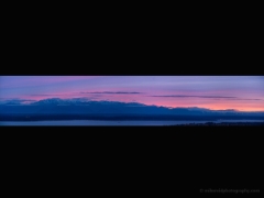 Olympics Sunset To order a print please email me at  Mike Reid Photography : seattle, sky view observatory, svo, zeiss lenses, columbia center, urban, sunrise, fog, sunset, puget sound, elliott bay, space needle, northwest, washington, rainier, baker, ferry