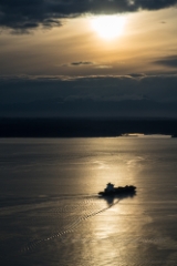 Shipping Out to Sea Sky View Observatory Seattle To order a print please email me at  Mike Reid Photography : seattle, sky view observatory, svo, zeiss lenses, columbia center, urban, sunrise, fog, sunset, puget sound, elliott bay, space needle, northwest, washington, rainier, baker, ferry, seattle storm