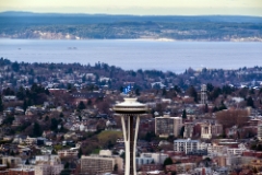 Space Needle and Queen Anne To order a print please email me at  Mike Reid Photography : seattle, sky view observatory, svo, zeiss lenses, columbia center, urban, sunrise, fog, sunset, puget sound, elliott bay, space needle, northwest, washington, rainier, baker, ferry, seattle storm