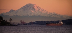 Rainier Dusk From Discovery Park To order a print please email me at  Mike Reid Photography