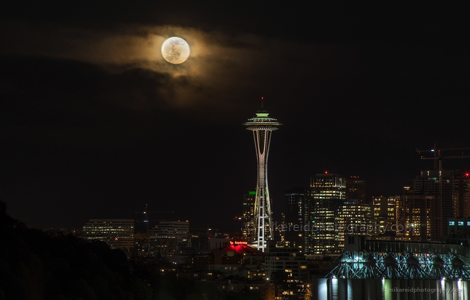 Full Moon Over Seattle