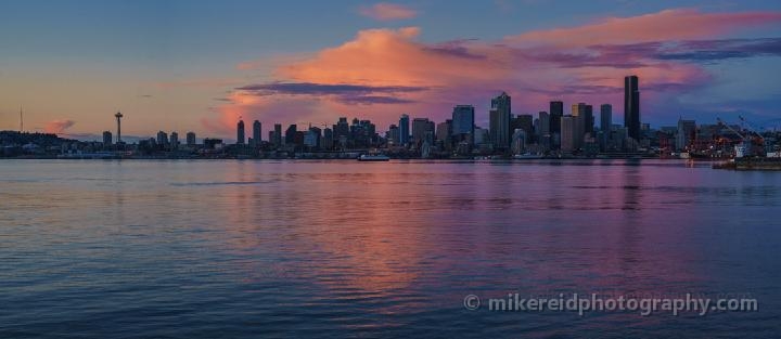 Alki Seattle Dramatic Clouds Reflection